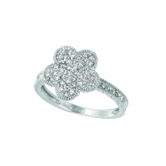 Picture of Diamond flower ring