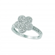 Diamond flower ring