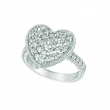 Diamond heart ring