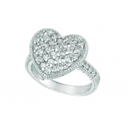 Picture of Diamond heart ring