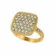 Diamond square ring