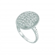 Diamond oval ring