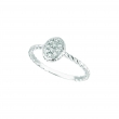 Diamond oval ring