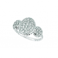 Picture of Diamond oval & round shape ring