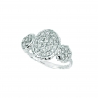 Diamond oval & round shape ring
