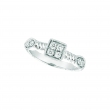 Diamond square & marquise shape ring