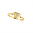 Diamond triangle ring