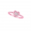 Diamond heart ring