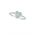 Diamond heart ring