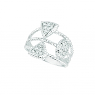 Picture of Diamond triangle & round ring