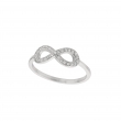 Diamond infinity ring