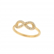 Diamond infinity ring
