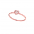 Diamond heart ring