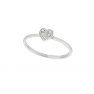Picture of Diamond heart ring