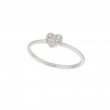 Diamond heart ring