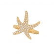 Diamond starfish ring