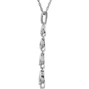 Picture of Sterling Silver NECKLACE COMPLETE WITH STONES CUBIC ZIRCONIA 18.00 INCH Polished NONE