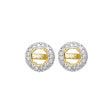 14K Yellow Gold Diamond Earrings