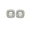 14K Yellow Gold Semi-Mount Diamond Earrings