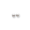 14k White Gold Polished 5mm Ball Post Earrings