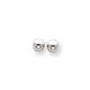 14k White Gold Polished 6mm Ball Post Earrings