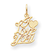 10k I Love You Charm