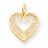 10k Heart Charm