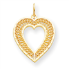 10k Heart Charm