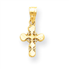 10k Polished Cross Charm