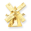 14k Wind Mill Charm