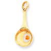 14k Frying Pan w/Enameled Egg Charm