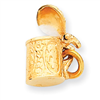 14k 3-D Beer Stein Charm