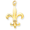 14k Fleur de lis Charm