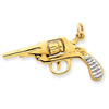 14k Moveable Revolver Charm