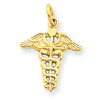 14k Caduceus Charm
