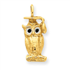14k Grad. Owl Charm
