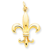 14k Fleur de Lis Charm