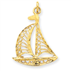14k Sailboat Charm