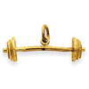14k Barbell Charm