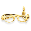 14k Glasses Charm