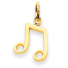 14k Musical Note Charm