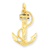 14k Anchor w/ Rope Charm
