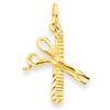 14k Comb & Scissors Charm