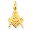 14k Masonic Charm