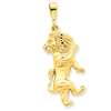 14k Leo Zodiac Charm
