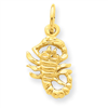 14k Scorpio Zodiac Charm