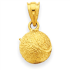 14k Tennis Ball Pendant