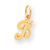 14ky Casted Initial B Charm