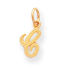 14ky Casted Initial C Charm
