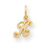 14ky Casted Initial K Charm